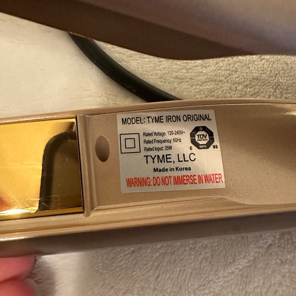 Tyme iron original hair straightener flat straightener curling iron rose gold - Picture 6 of 6